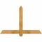 Ekena Millwork Eugene Rough Sawn Timber Gable Bracket, Western Red Cedar, 48"W x 32"H x 2"D x 4"F, 16/12 Pitch GBW048X32X0204EUG00RWR - alternate 1